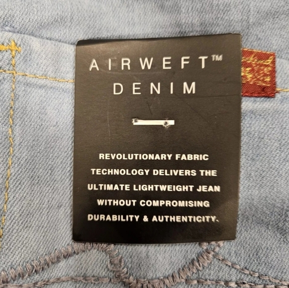 7 For All Mankind Youth 10 NWT Light Wash Slimmy Airweft Denim Adjustable Waist - Picture 6 of 11